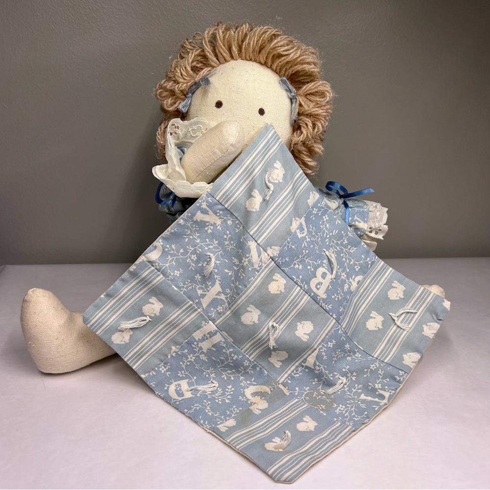 Vintage Hand Made Doll - Thumb sucking doll - Cloth Doll